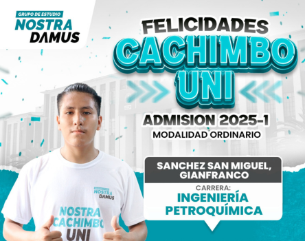 Cachimbo UNI 2025-1 - Grupo de Estudio Nostradamus