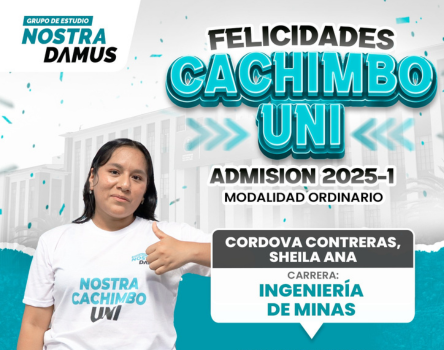 Cachimbo UNI 2025-1 - Grupo de Estudio Nostradamus