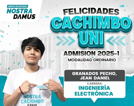Cachimbo UNI 2025-1 - Grupo de Estudio Nostradamus