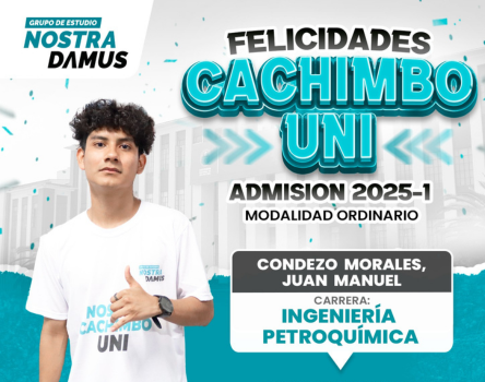 Cachimbo UNI 2025-1 - Grupo de Estudio Nostradamus