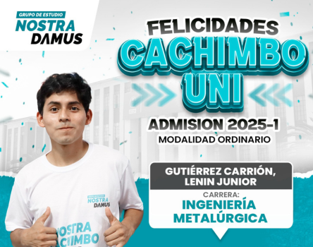 Cachimbo UNI 2025-1 - Grupo de Estudio Nostradamus