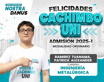 Cachimbo UNI 2025-1 - Grupo de Estudio Nostradamus