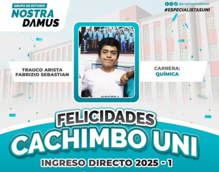 Cachimbo UNI 2025-1 - Grupo de Estudio Nostradamus